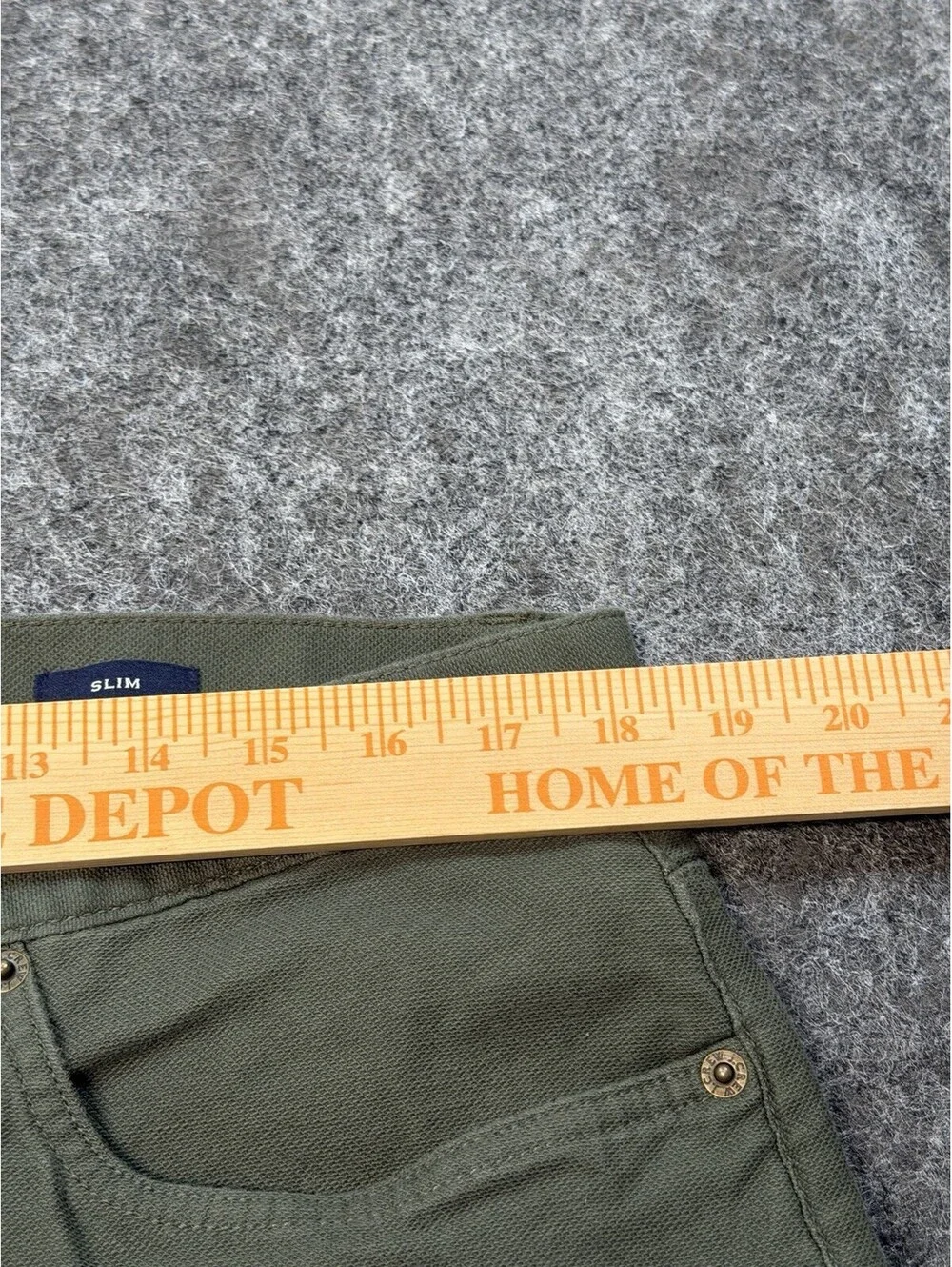J.Crew Flex Slim 5 Pocket Pants Mens 36x30 Olive Green Stretch Casual Chinos